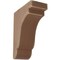 Ekena Millwork 3 1/2"W x 7 1/4"D x 9 1/2"H Bedford Wood Vintage Decor Bracket, Weathered Brown BKTWD04X07X10BEBR - alternate 1